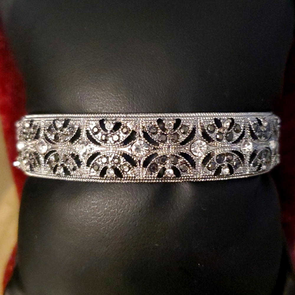 Monet Sterling Silver Sapphire Bracelet